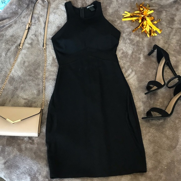 Black mesh detailed tight dress - Picture 2 of 5